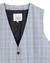 Light Blue Summer Check Vest