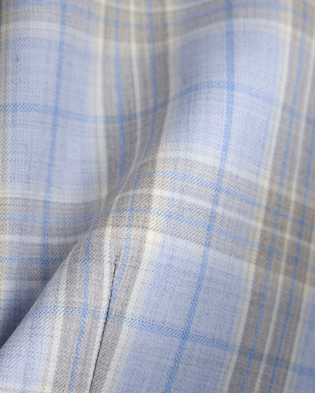 Light Blue Summer Check Vest