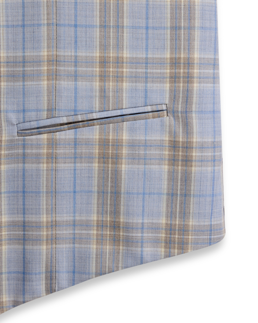 Light Blue Summer Check Vest
