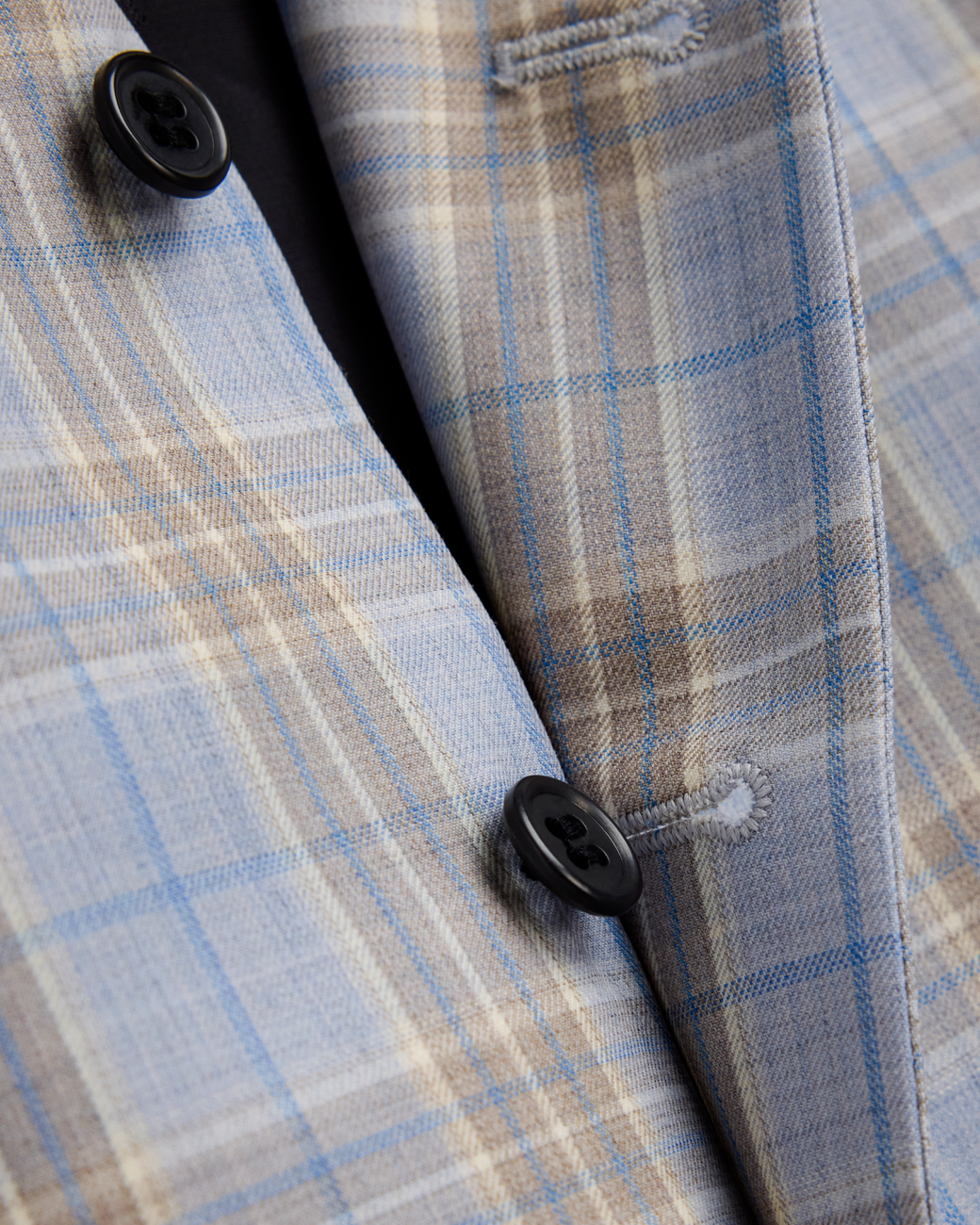 Light Blue Summer Check Vest
