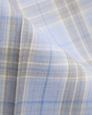 Light Blue Summer Check Pant