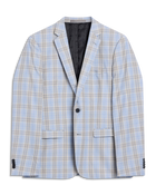 Light Blue Summer Check Jacket
