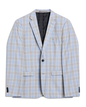 Light Blue Summer Check Jacket
