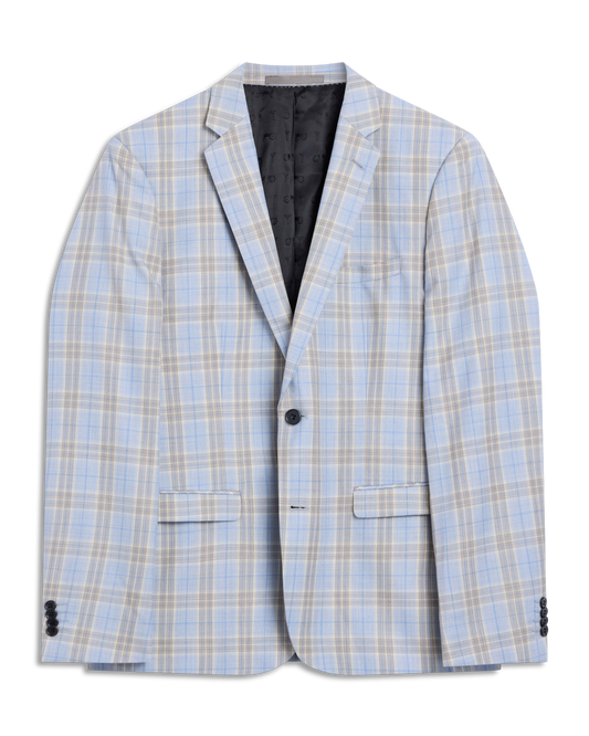 Light Blue Summer Check Jacket