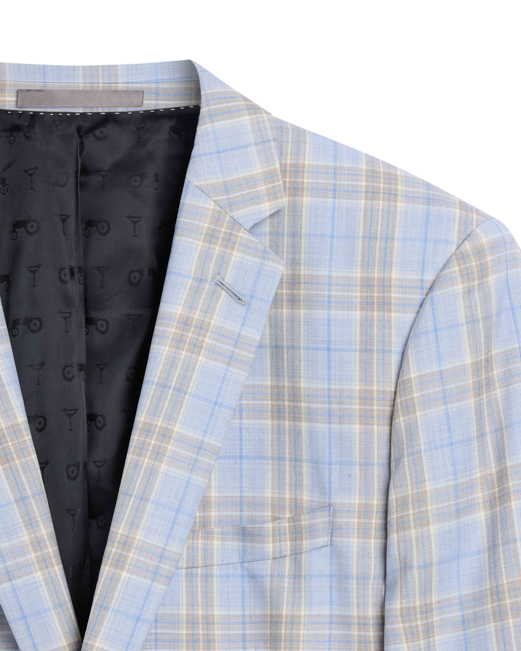 Light Blue Summer Check Jacket