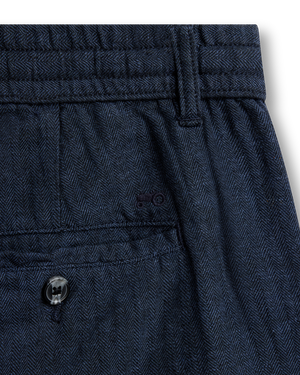 Linen Herringbone Shorts