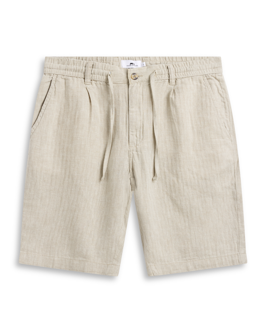 Linen Herringbone Shorts