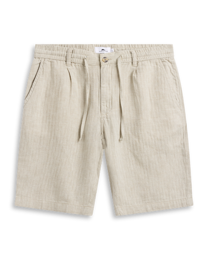 Linen Herringbone Shorts