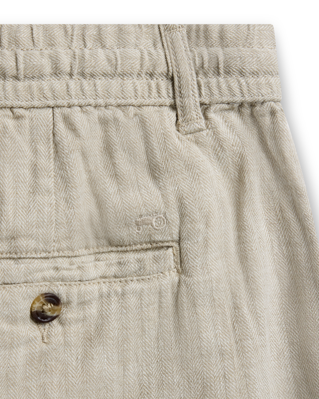 Linen Herringbone Shorts