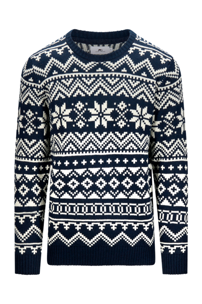Jacquard strikkegenser