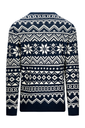 Jacquard strikkegenser