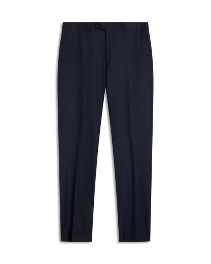 Navy Check Super 140 Pant