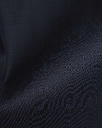 Navy Check Super 140 Pant
