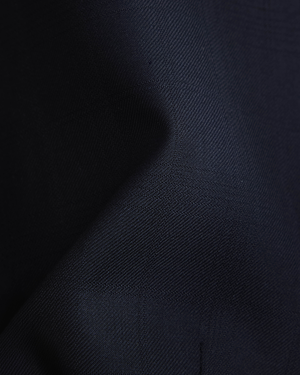 Navy Check Super 140 Vest