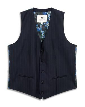 Navy Stripe Vest