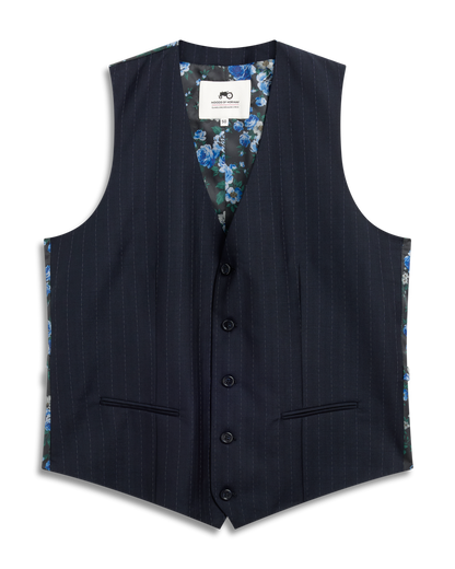 Navy Stripe Vest