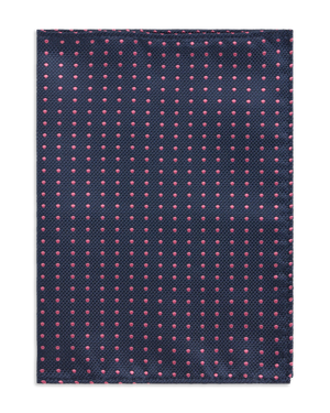 Navy with pink dots hankie