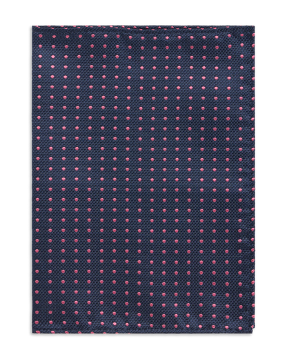 Navy with pink dots hankie