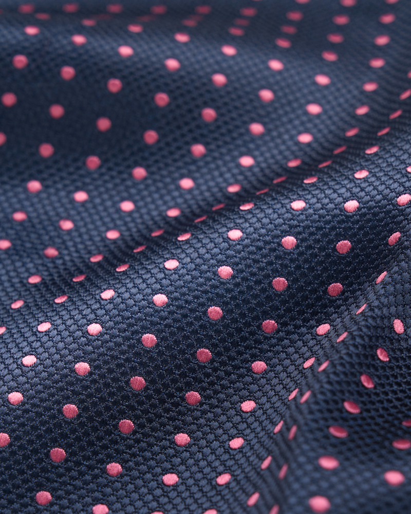 Navy with pink dots hankie