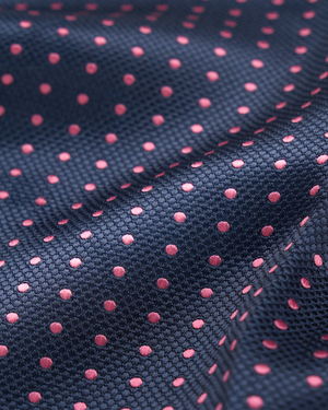 Navy with pink dots hankie