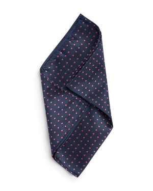 Navy with pink dots hankie