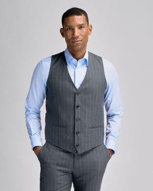 Double Stripe Grey Vest
