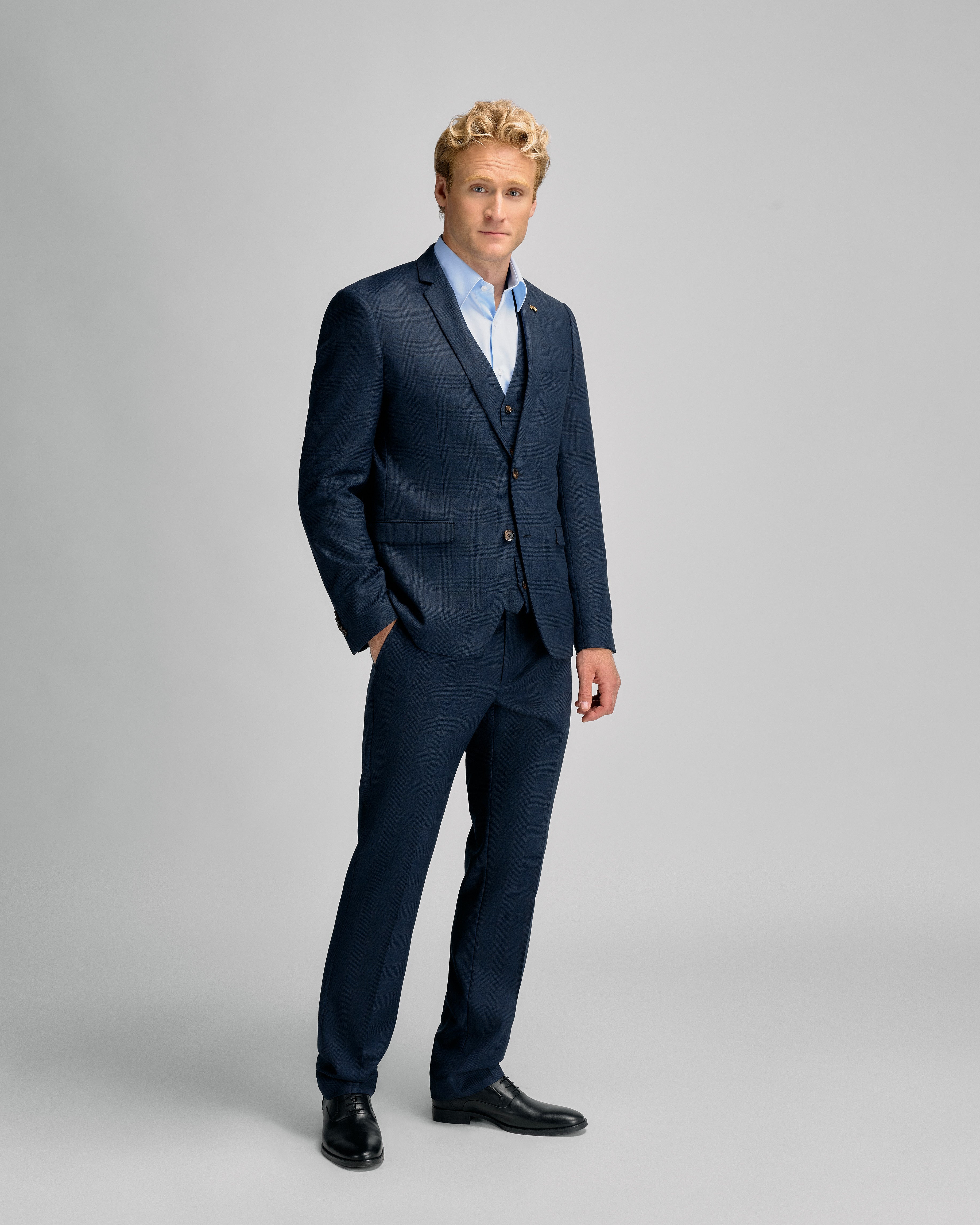 Check Jacket Blue S
