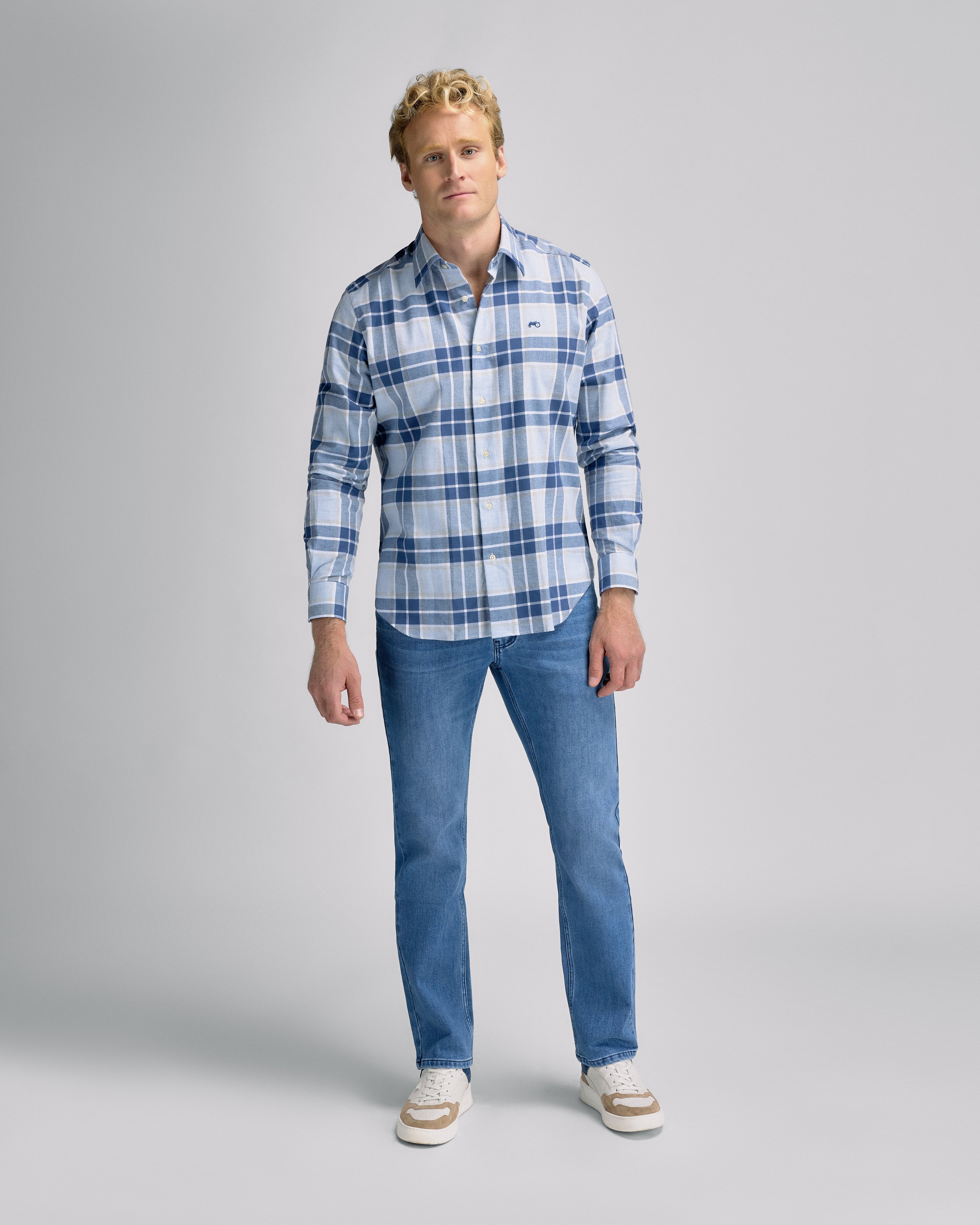 Big Check Blue Shirt R