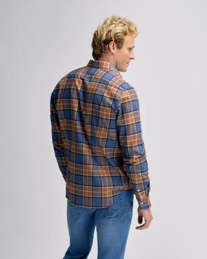 Big Check Brown Shirt R