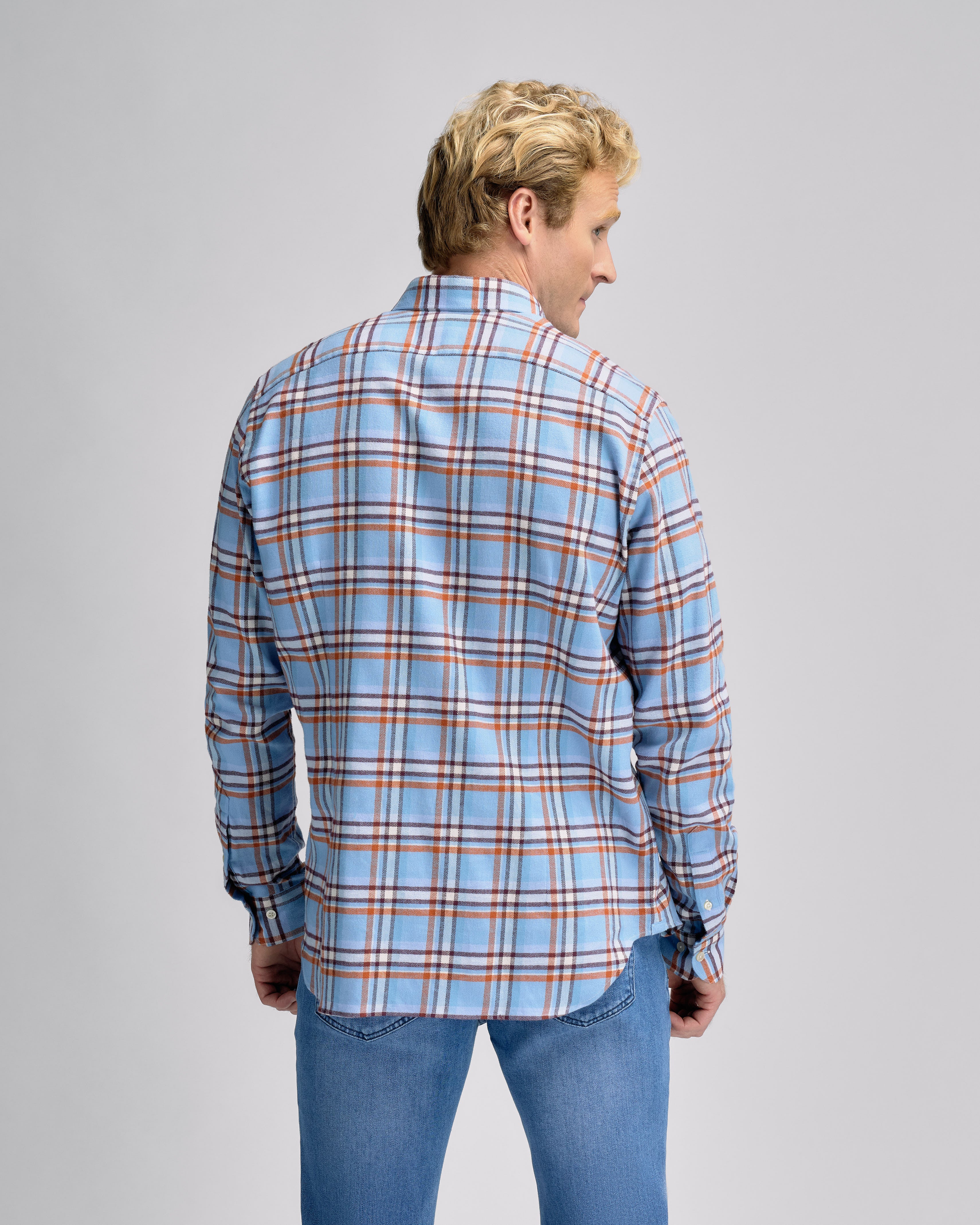 Bold Check Blue R
