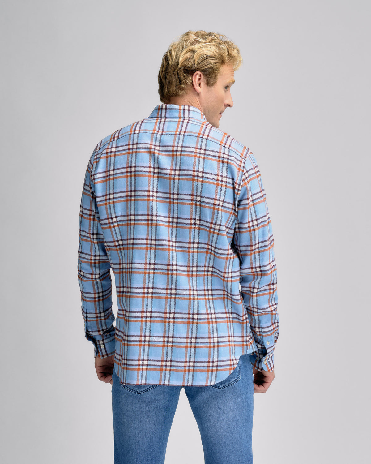 Bold Check Blue R