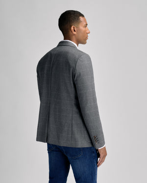 Flanell Grey Check Blazer