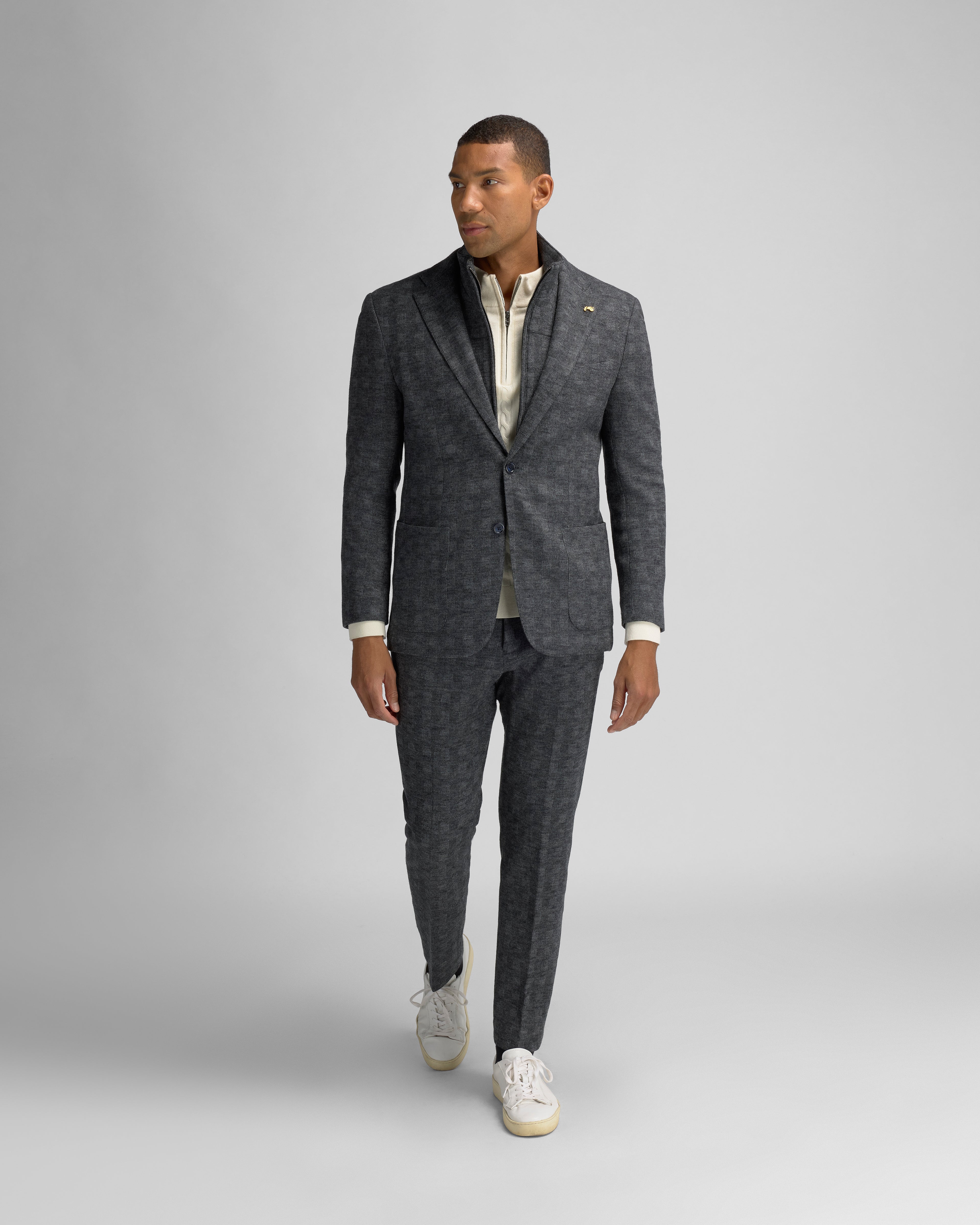 Comfy Wool Hood Blazer S