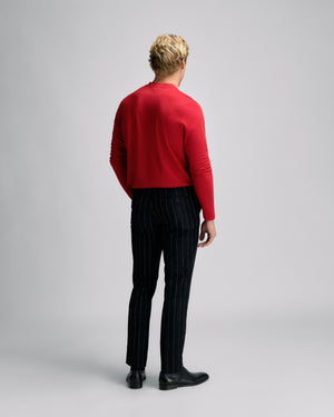 White Red Stripe Pant