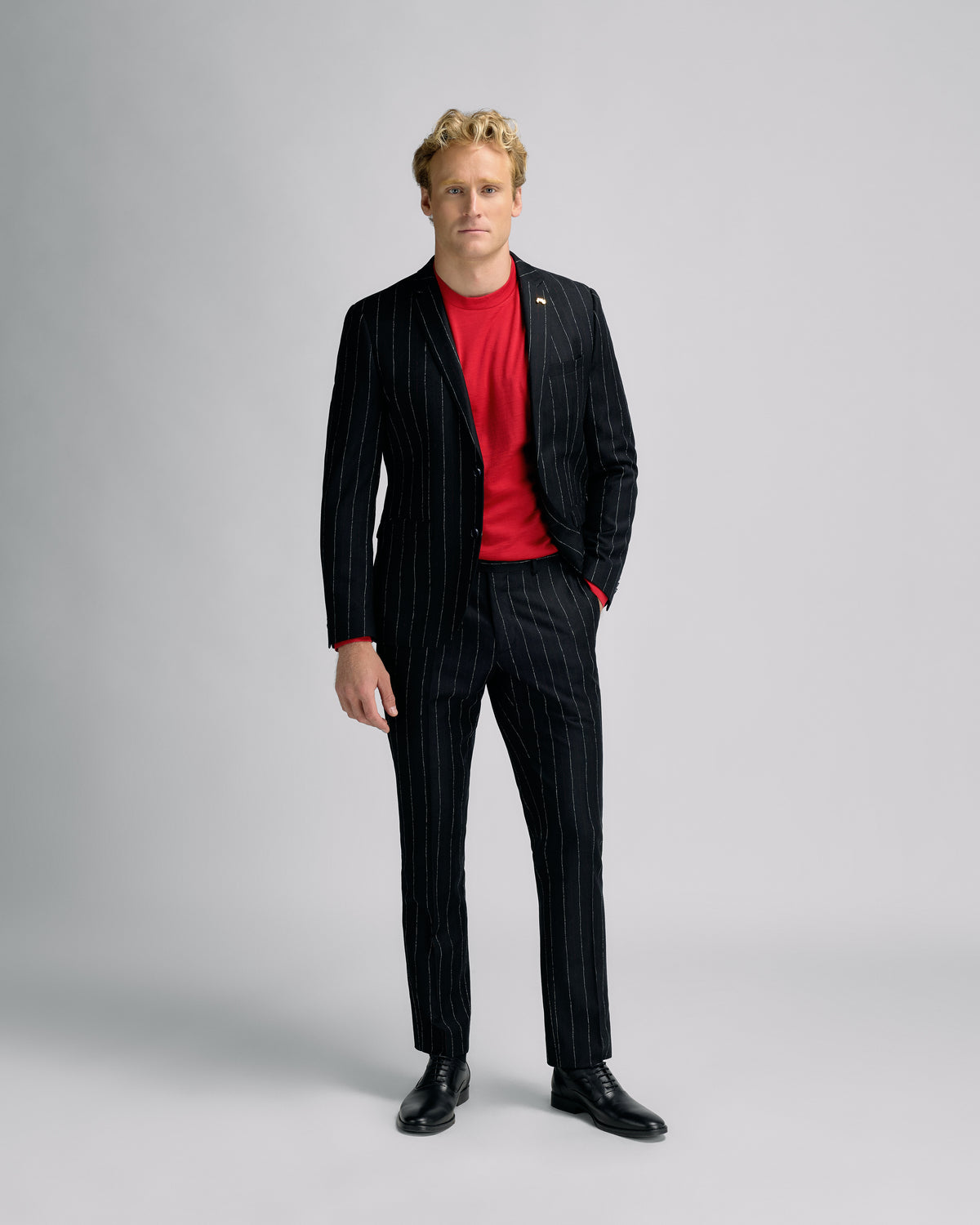 White Red Stripe Jacket S