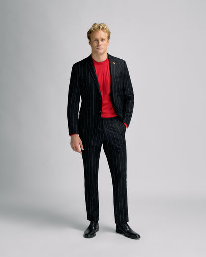 White Red Stripe Jacket S