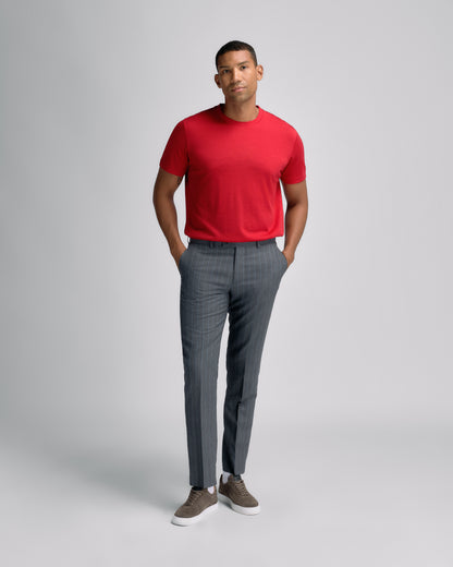 Fine Wool T-shirt Red