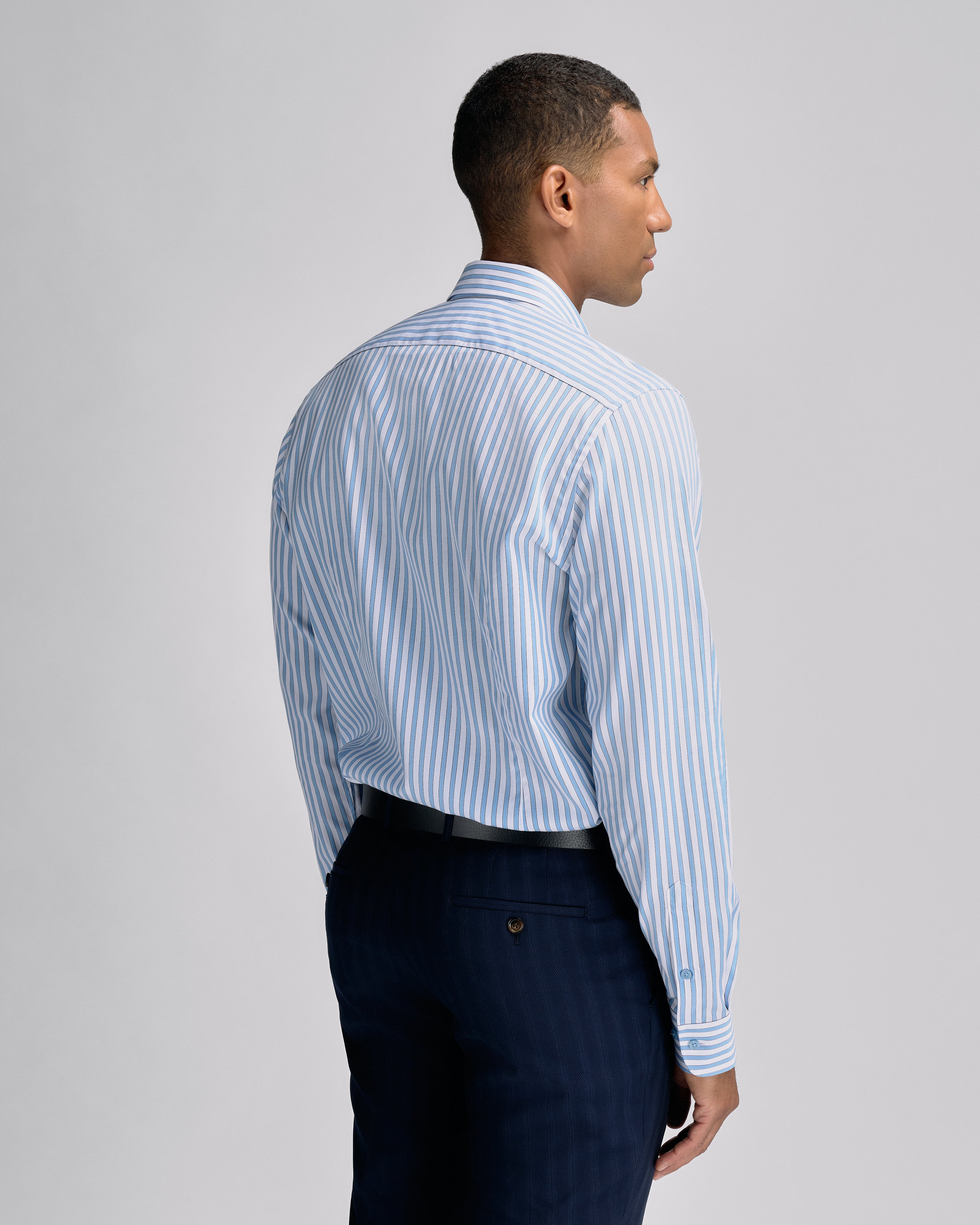 Bold Stripe Blue Shirt S