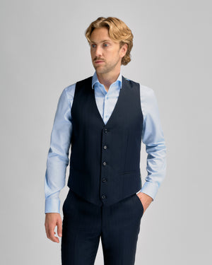 Navy Stripe Vest