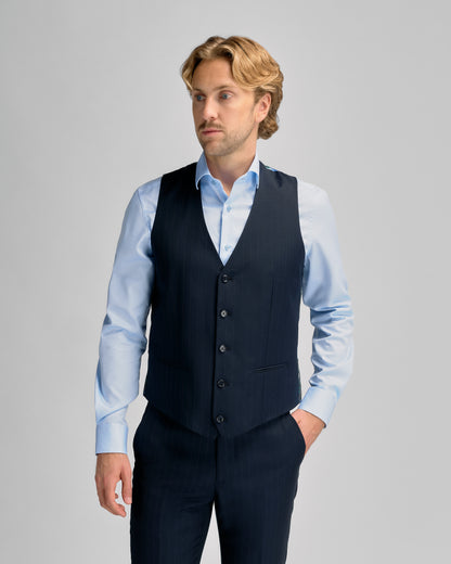 Navy Stripe Vest