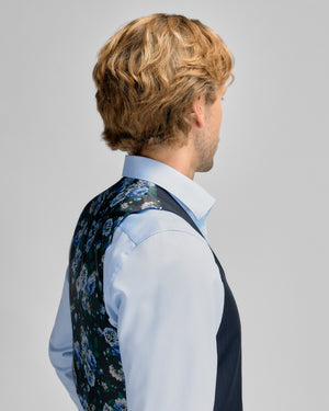 Navy Stripe Vest