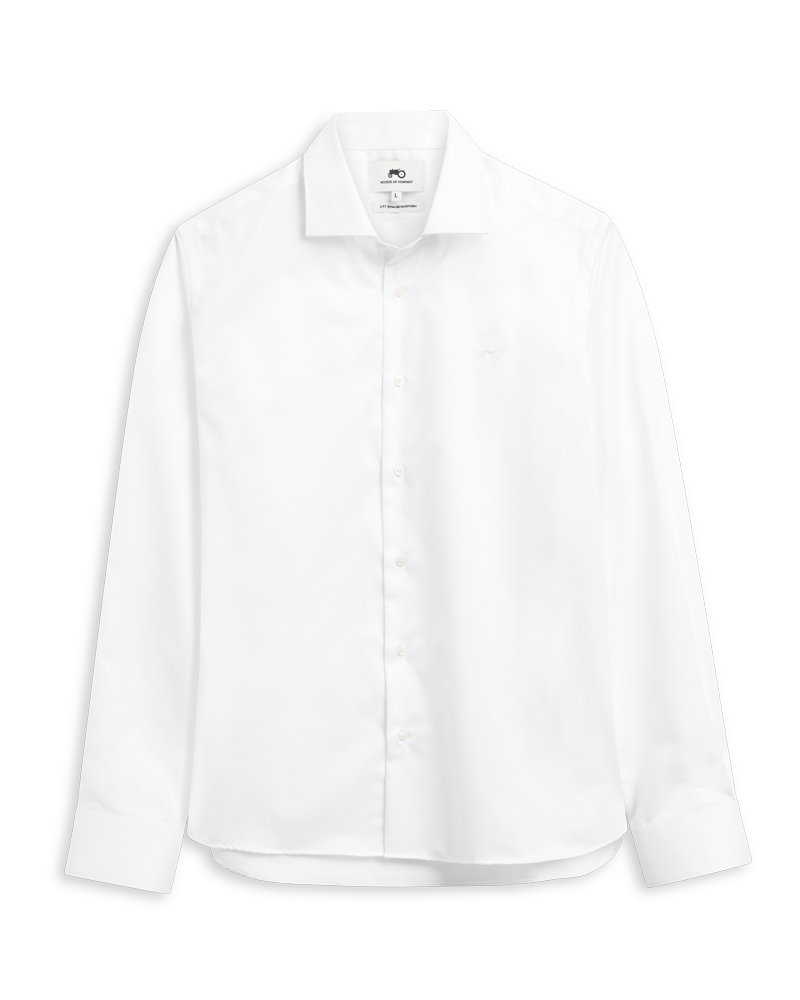 White Cut Away Shirt S