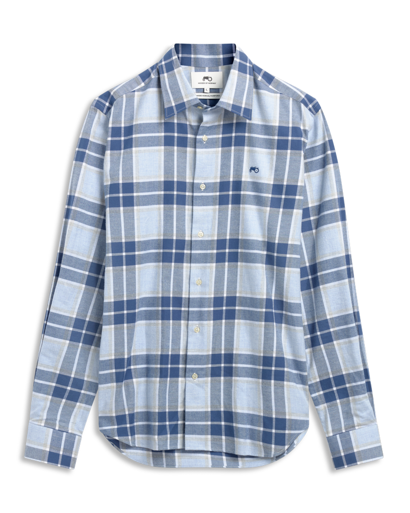 Big Check Blue Shirt R