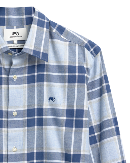 Big Check Blue Shirt R