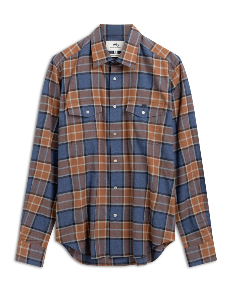 Big Check Brown Shirt R