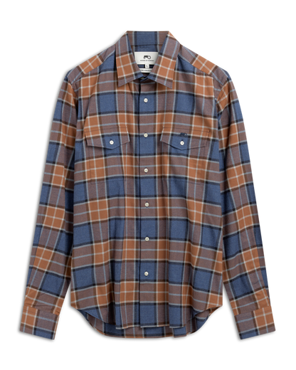 Big Check Brown Shirt R