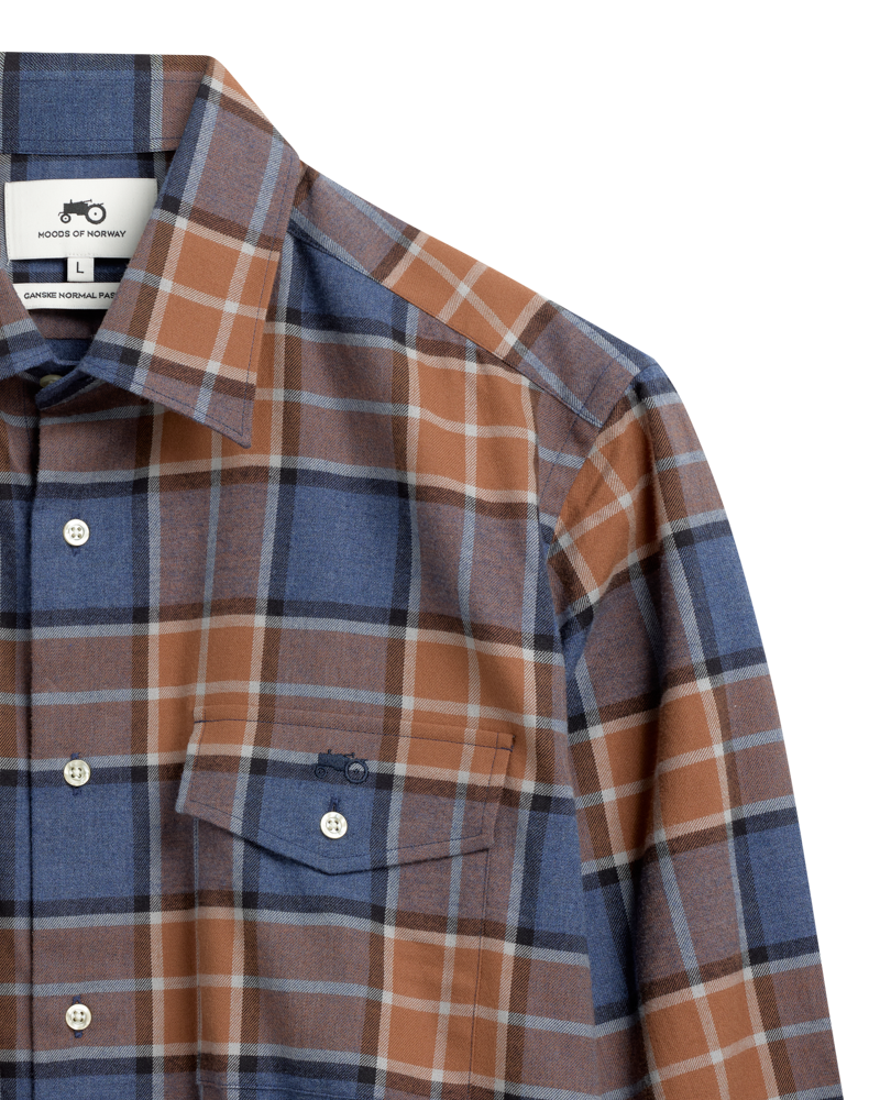 Big Check Brown Shirt R