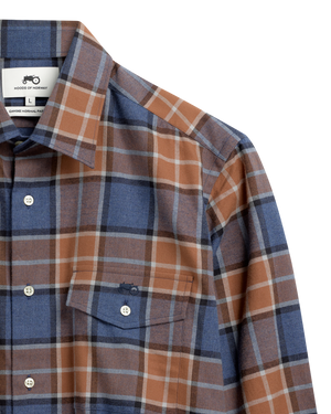 Big Check Brown Shirt R