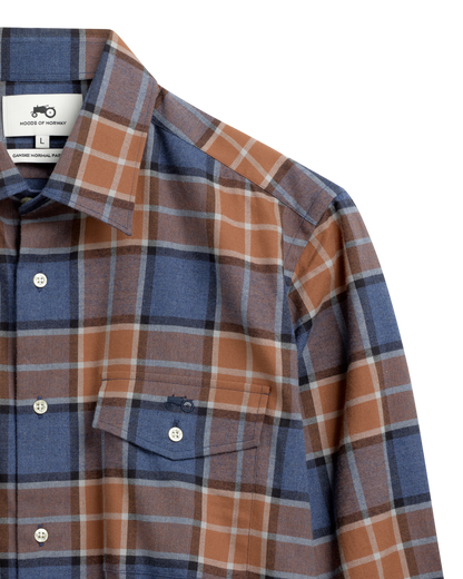 Big Check Brown Shirt R