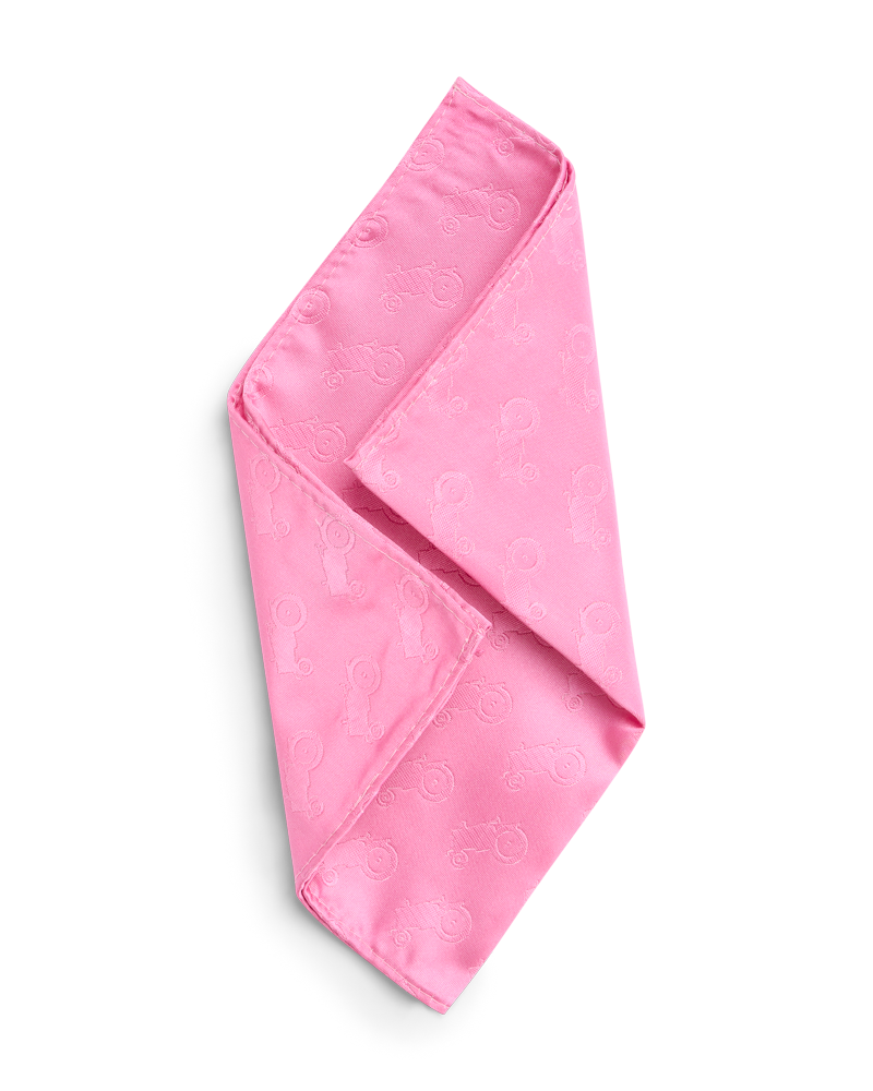 Pink all over tractor hankie